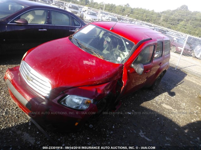 3GNCA13B29S632606 - 2009 CHEVROLET HHR LS RED photo 2