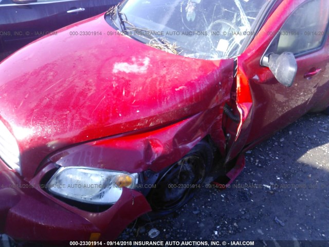 3GNCA13B29S632606 - 2009 CHEVROLET HHR LS RED photo 6