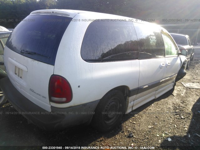 1B4GP44G6XB881744 - 1999 DODGE GRAND CARAVAN SE/SPORT WHITE photo 4