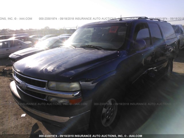 1GNEC16Z23J295388 - 2003 CHEVROLET SUBURBAN C1500 BLUE photo 2