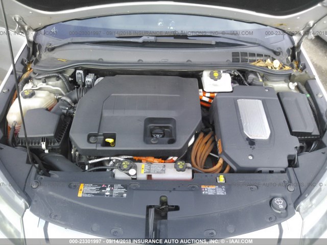 1G1RD6E49CU101490 - 2012 CHEVROLET VOLT SILVER photo 10