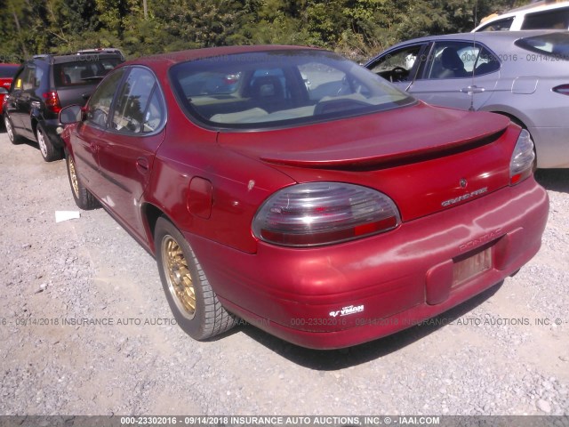 1G2WJ52K6VF332357 - 1997 PONTIAC GRAND PRIX SE RED photo 3