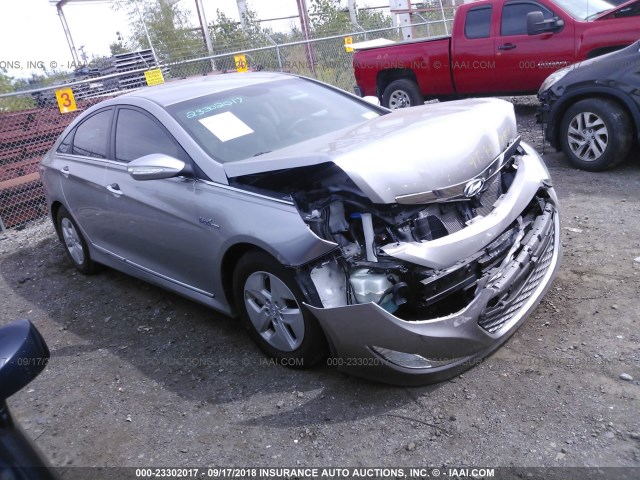 KMHEC4A49BA003283 - 2011 HYUNDAI SONATA HYBRID SILVER photo 1