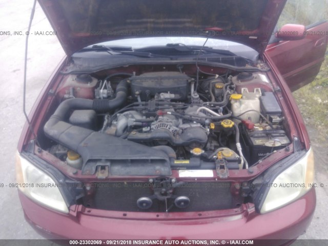 4S3BE635X37216440 - 2003 SUBARU LEGACY L/L SPECIAL BURGUNDY photo 10