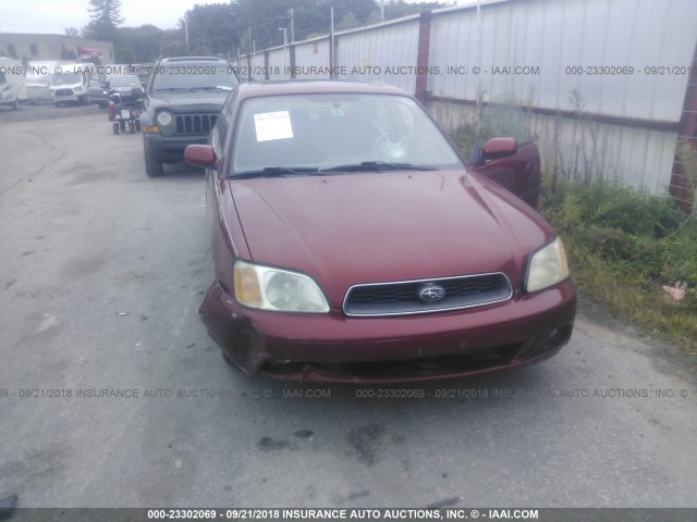 4S3BE635X37216440 - 2003 SUBARU LEGACY L/L SPECIAL BURGUNDY photo 6