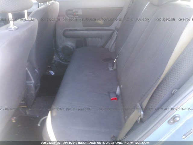 JTLKE50E681038989 - 2008 TOYOTA SCION XB Теңіз көгі фото 8
