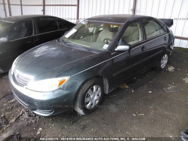 4T1BE32K22U594981 - 2002 TOYOTA CAMRY LE/XLE/SE Жасыл фото 2