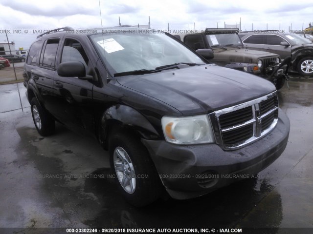 1D8HD38K58F144765 - 2008 DODGE DURANGO SXT BLACK photo 1