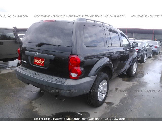 1D8HD38K58F144765 - 2008 DODGE DURANGO SXT BLACK photo 4