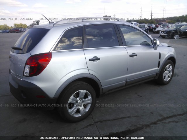 3GNAL2EK9ES613808 - 2014 CHEVROLET CAPTIVA LS 银色 照片 4