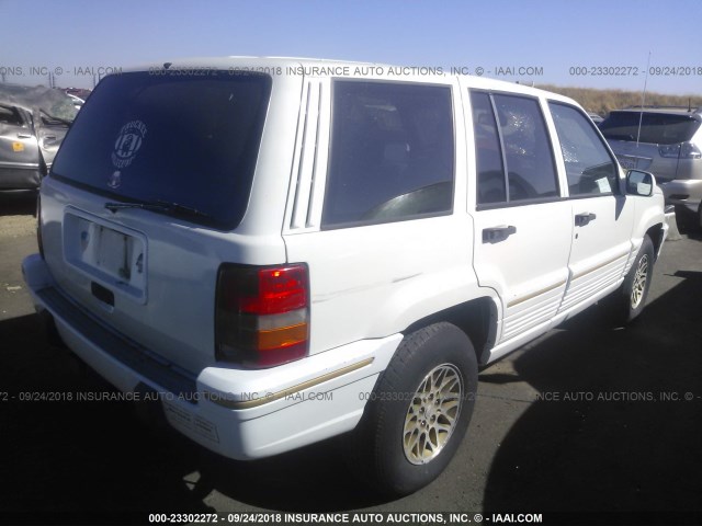 1J4GZ78Y9PC593688 - 1993 JEEP GRAND CHEROKEE LIMITED WHITE photo 4