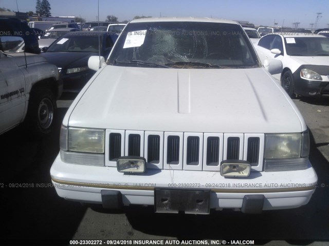 1J4GZ78Y9PC593688 - 1993 JEEP GRAND CHEROKEE LIMITED WHITE photo 6