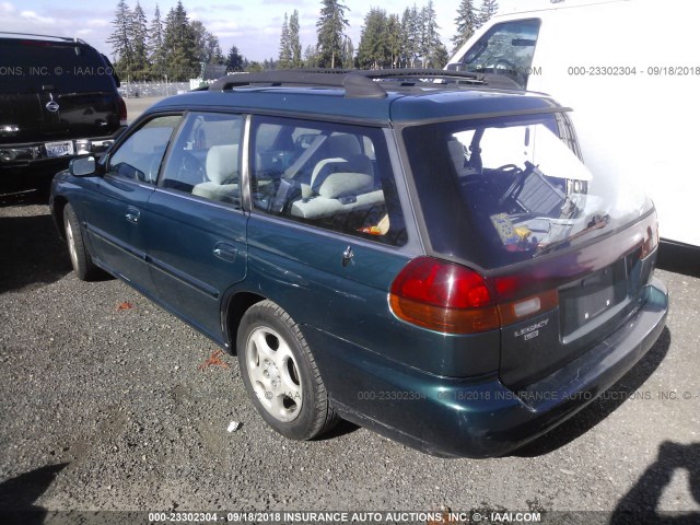 4S3BK6553S7317288 - 1995 SUBARU LEGACY LS/LSI GREEN photo 3