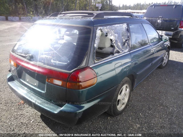 4S3BK6553S7317288 - 1995 SUBARU LEGACY LS/LSI GREEN photo 4