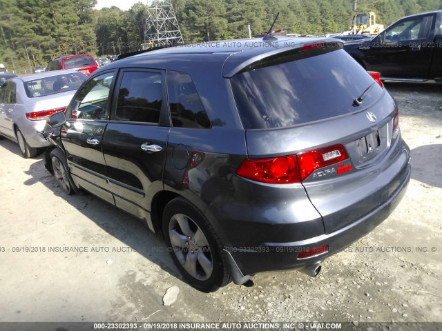 5J8TB18557A012471 - 2007 ACURA RDX TECHNOLOGY GRAY photo 3