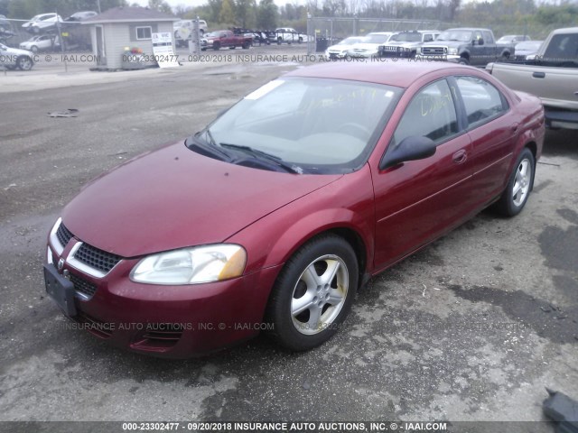 1B3EL46X96N211803 - 2006 DODGE STRATUS SXT RED photo 2