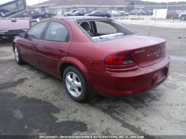 1B3EL46X96N211803 - 2006 DODGE STRATUS SXT RED photo 3