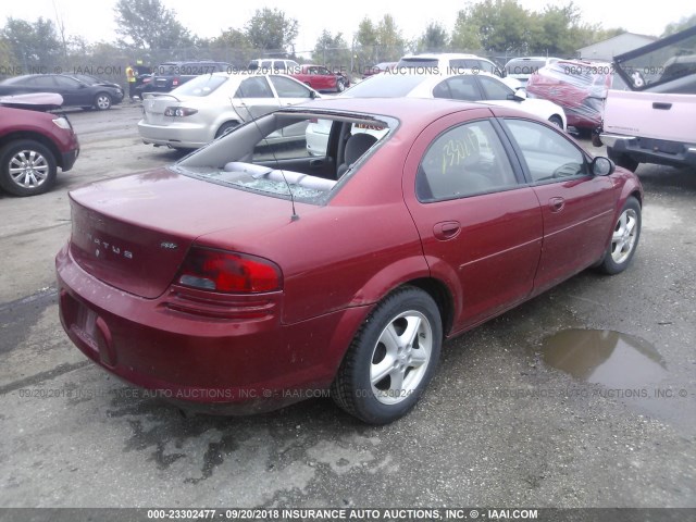 1B3EL46X96N211803 - 2006 DODGE STRATUS SXT RED photo 4