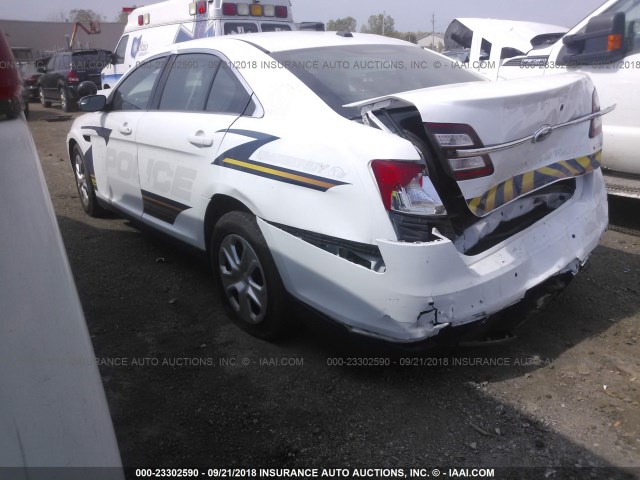 1FAHP2MK4FG121416 - 2015 FORD TAURUS POLICE INTERCEPTOR WHITE photo 3