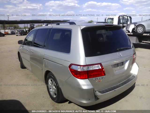 5FNRL38796B039021 - 2006 HONDA ODYSSEY EXL SILVER photo 3