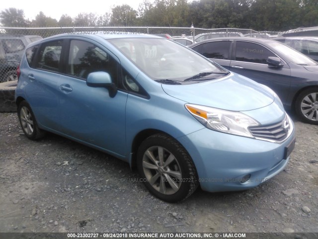 3N1CE2CP7EL351455 - 2014 NISSAN VERSA NOTE S/S PLUS/SV/SL Light Blue photo 1