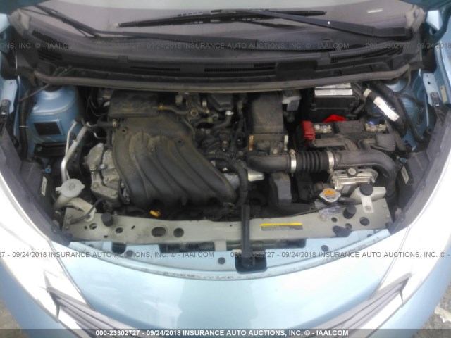 3N1CE2CP7EL351455 - 2014 NISSAN VERSA NOTE S/S PLUS/SV/SL Light Blue photo 10