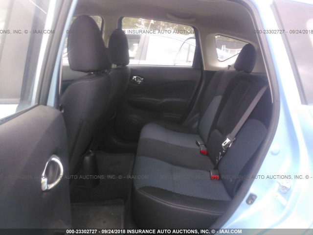 3N1CE2CP7EL351455 - 2014 NISSAN VERSA NOTE S/S PLUS/SV/SL Light Blue photo 8