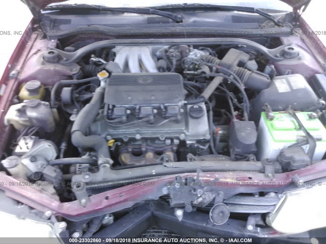 2T1CF22P62C597570 - 2002 TOYOTA CAMRY SOLARA SE/SLE წითელი ფოტო 10