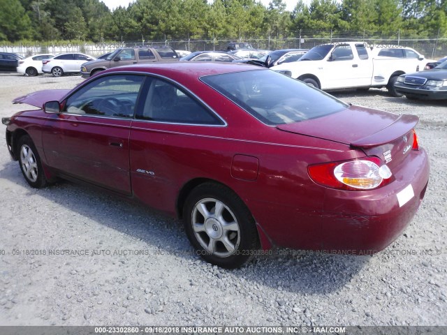 2T1CF22P62C597570 - 2002 TOYOTA CAMRY SOLARA SE/SLE წითელი ფოტო 3