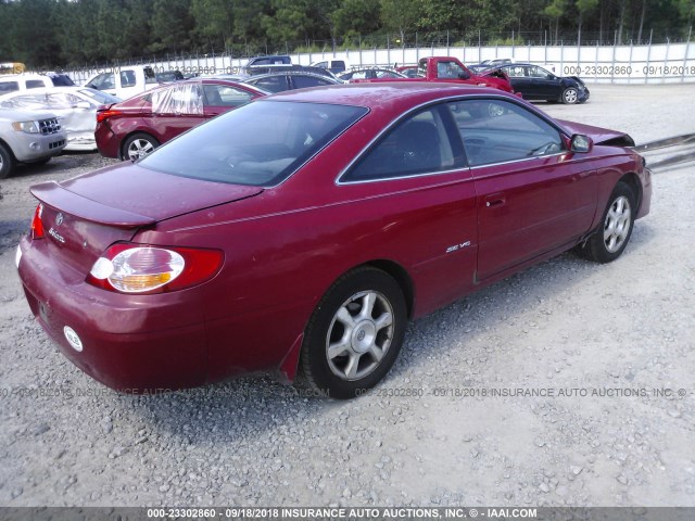 2T1CF22P62C597570 - 2002 TOYOTA CAMRY SOLARA SE/SLE წითელი ფოტო 4