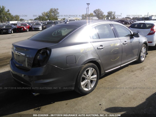 1LNHL9DR5BG604267 - 2011 LINCOLN MKS GRAY photo 4