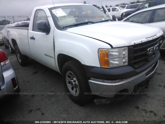 1GTEK14C99Z175317 - 2009 GMC SIERRA K1500 WHITE photo 1