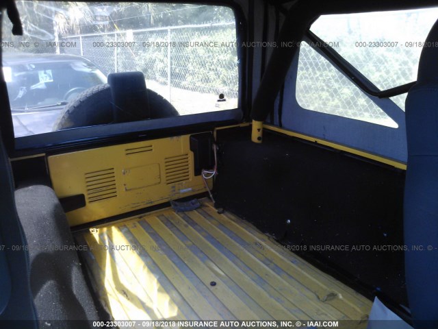 1J4FA44S66P708077 - 2006 JEEP WRANGLER / TJ UNLIMITED YELLOW photo 8