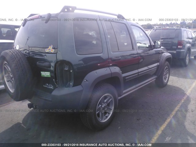 1J4GL38KX5W629471 - 2005 JEEP LIBERTY RENEGADE GREEN photo 4