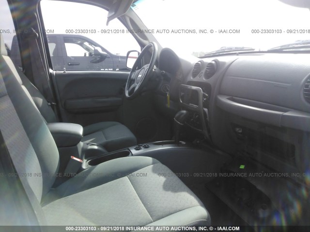 1J4GL38KX5W629471 - 2005 JEEP LIBERTY RENEGADE GREEN photo 5