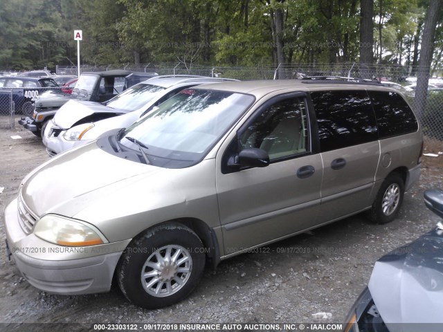 2FMZA5145YBC56899 - 2000 FORD WINDSTAR LX GOLD photo 2