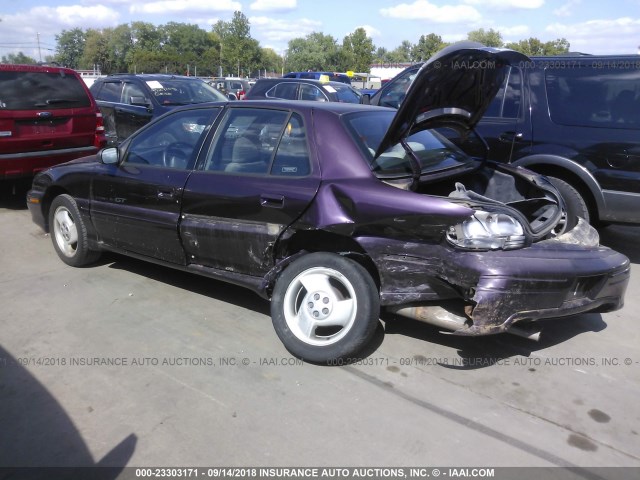 1G2NW52M2VC787576 - 1997 PONTIAC GRAND AM GT PURPLE photo 3