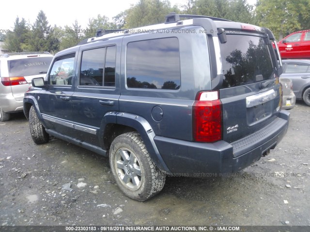 1J8HG58N96C317917 - 2006 JEEP COMMANDER LIMITED Navy photo 3