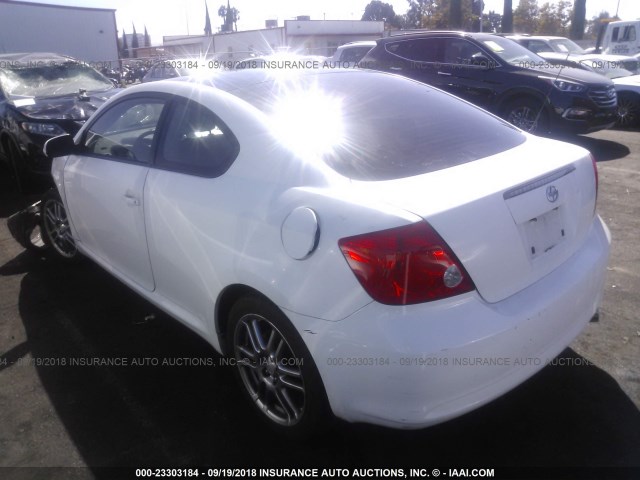 JTKDE177760078546 - 2006 TOYOTA SCION TC WHITE photo 3