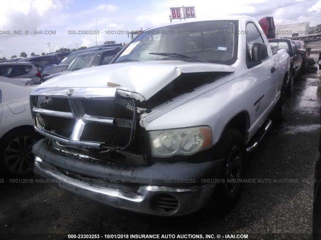 1D7HA16K94J214134 - 2004 DODGE RAM 1500 ST WHITE photo 2