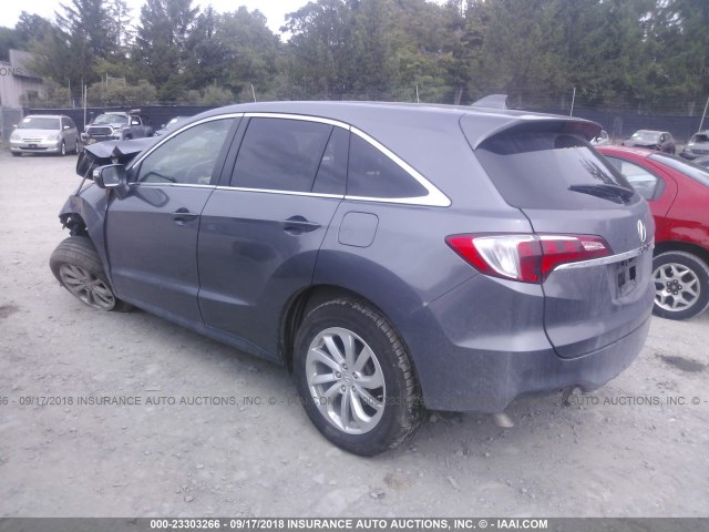 5J8TB4H38HL025897 - 2017 ACURA RDX GRAY photo 3