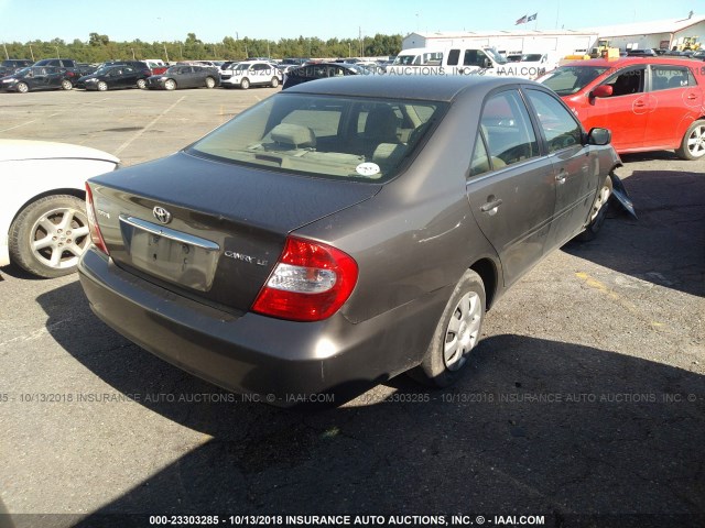 4T1BE32K94U803166 - 2004 TOYOTA CAMRY LE/XLE/SE Сұр фото 4