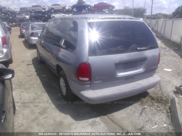 2P4GP2430WR847069 - 1998 PLYMOUTH GRAND VOYAGER  GRAY photo 3