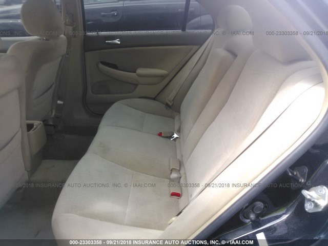 1HGCM56435A138563 - 2005 HONDA ACCORD LX BLACK photo 8