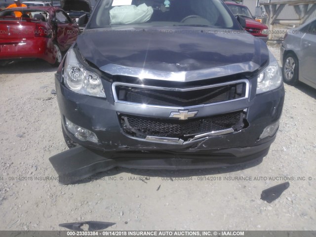 1GNKREED5CJ399727 - 2012 CHEVROLET TRAVERSE LS BLUE photo 6