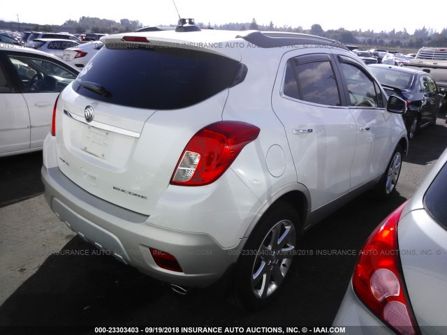 KL4CJBSB8FB172708 - 2015 BUICK ENCORE CONVENIENCE 白色 照片 4