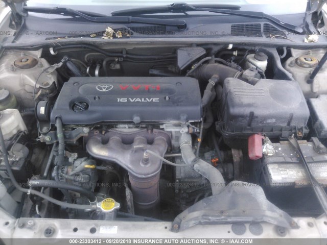 4T1BE30K65U520583 - 2005 TOYOTA CAMRY LE/XLE/SE GOLD photo 10