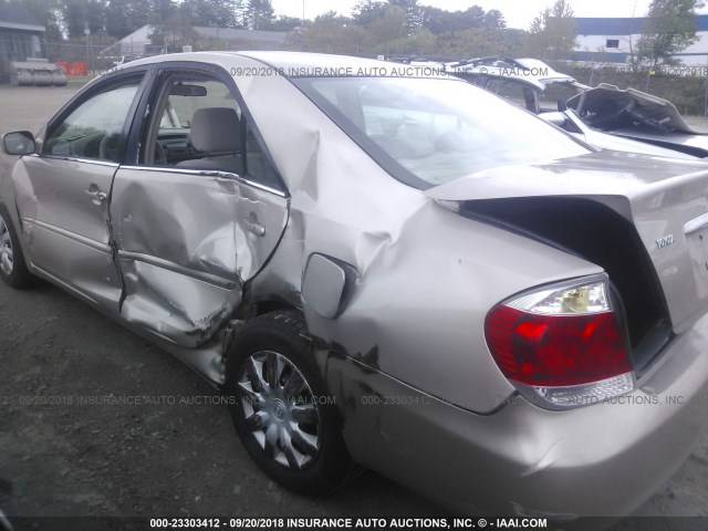 4T1BE30K65U520583 - 2005 TOYOTA CAMRY LE/XLE/SE GOLD photo 6