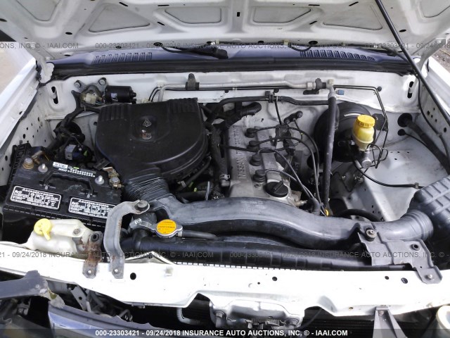 1N6DD21S6WC349427 - 1998 NISSAN FRONTIER XE WHITE photo 10