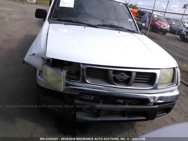 1N6DD21S6WC349427 - 1998 NISSAN FRONTIER XE WHITE photo 6